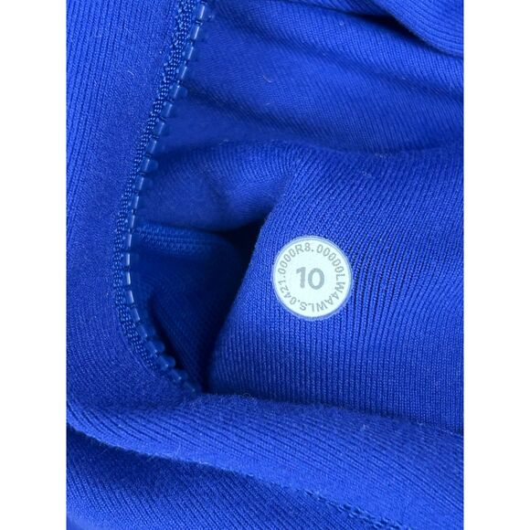 Lululemon Define Jacket Womens 10 Blue Full Zip Slim Fit Thumbholes Athleisure - Picture 4 of 4